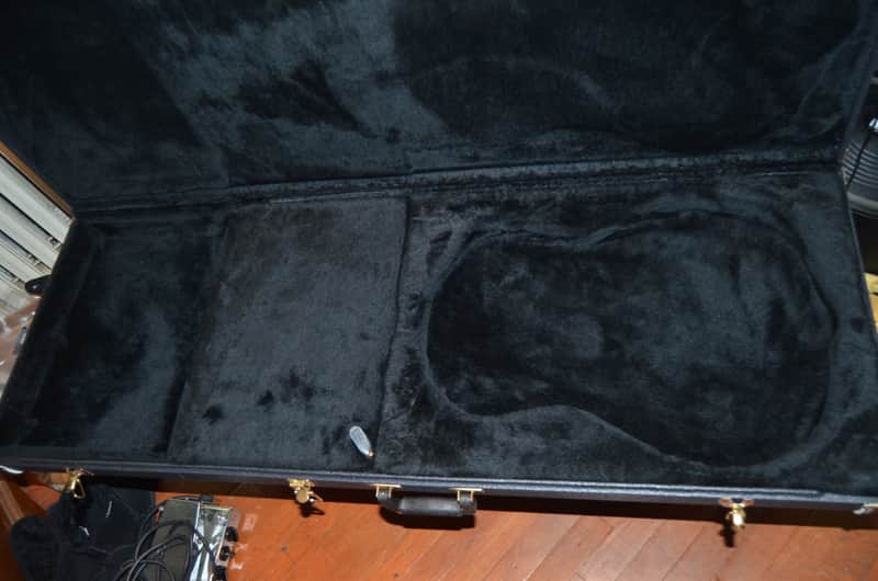 Hamer usa bass guitar hardshell case black image 1