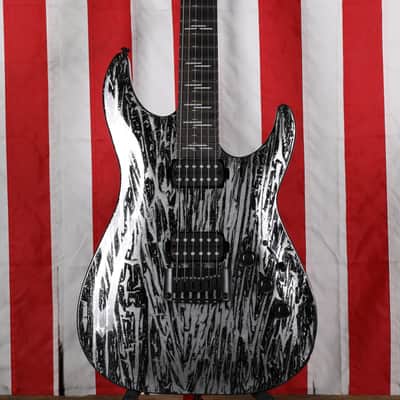Schecter C-1 Silver Mountain - Black/Silver image 1