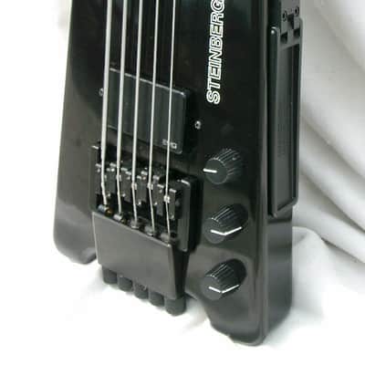 Steinberger XL5 Black 1990 original fretless RARE image 3