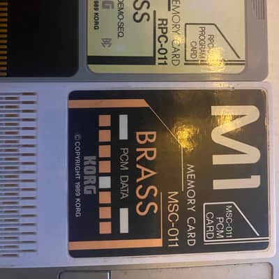 Korg M1 Brass Memory Card Set, MSC-011/MPC-011, 1989