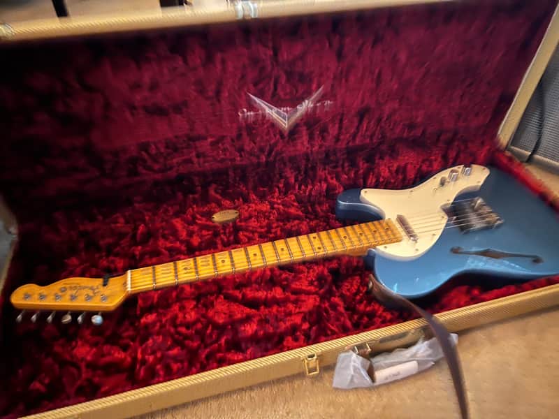 Fender Fender Custom Shop Limited 50’s Telecaster Thinline Journeyman Relic 2019 - Nitro journeyman relic blue