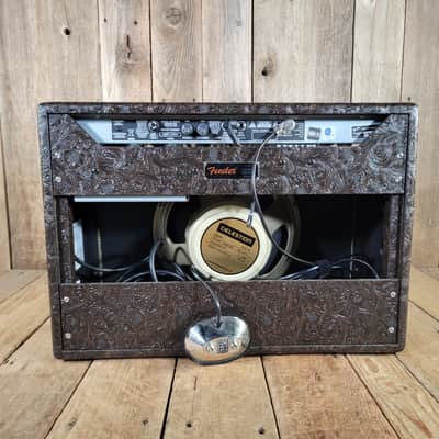 Fender 65 Deluxe Reverb Limited Edition Western 2025 With Cover Model # PR 239 - Brown Western image 8