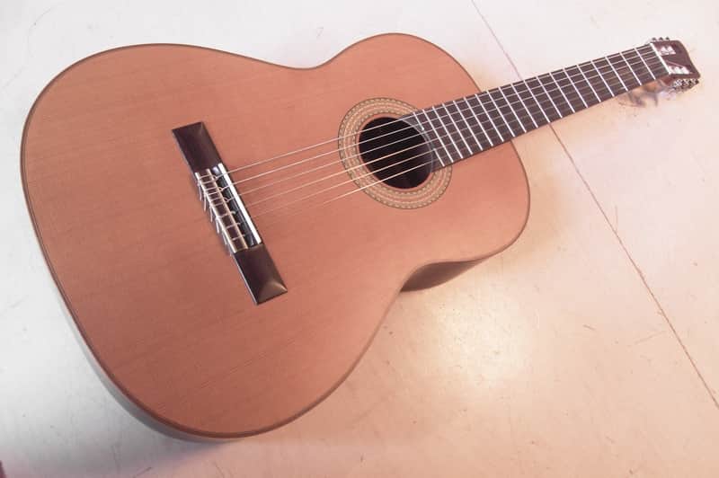 Konzertgitarre Amano 5C-OP - Natur mit Soundport seitlich image 1