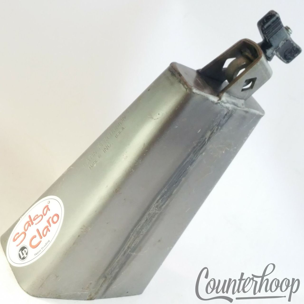 Latin Percussion Salsa Claro Cowbell LP Made In USA 7 1/4" x 5" x2 1/2" Cow Bell — main photograph