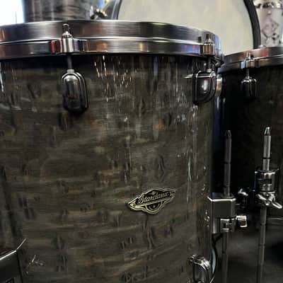 Tama WBS52LUSTGCT Starclassic Walnut/Birch 10/12/14/16/22" Drum Kit Set in Gloss Charcoal Tamo Ash image 10