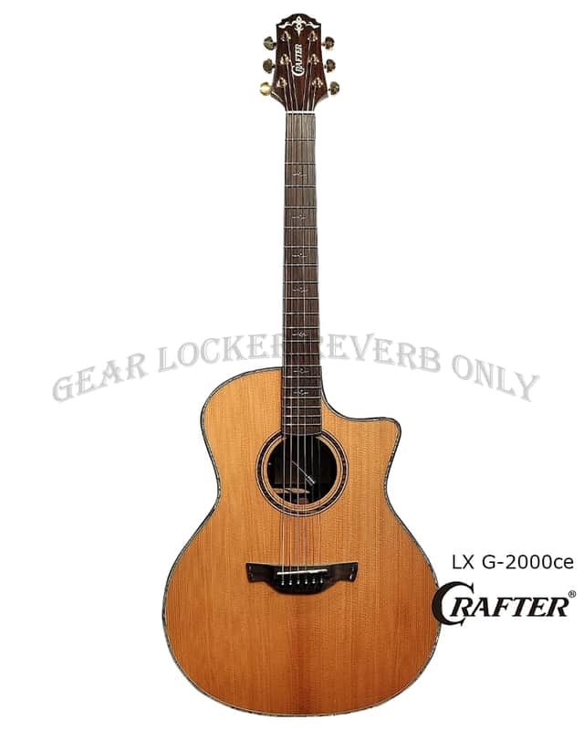 Crafter LX G-2000ce all solid torrefied Alpine Spruce & rosewood electric guitar image 1