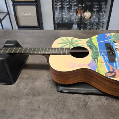 Martin Custom Shop 000-14 Hawaiian X Flame Koa Robert Armstrong Graphic Artwork USA American Auditorium Acoustic Guitar CASE QUEEN TIME CAPSULE Special Limited Edition image 14
