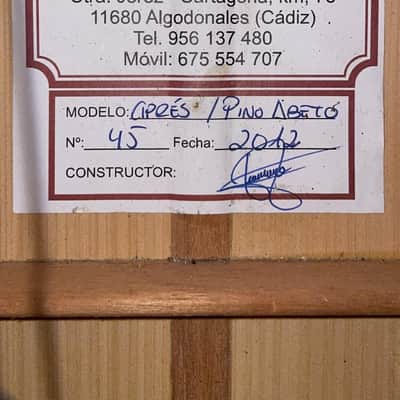Jeronimo Perez 2012 high end flamenco guitar - handmade in Spain - highest possible quality - video! image 12