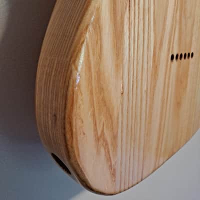 Unbranded Tele style body, Tung oil finish, Solid Ash, chambered body image 7