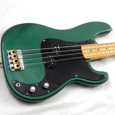 HONDO 1982 Vintage H-830 Deluxe P-Bass - Metallic Jade Green w/Matching Headstock image 2