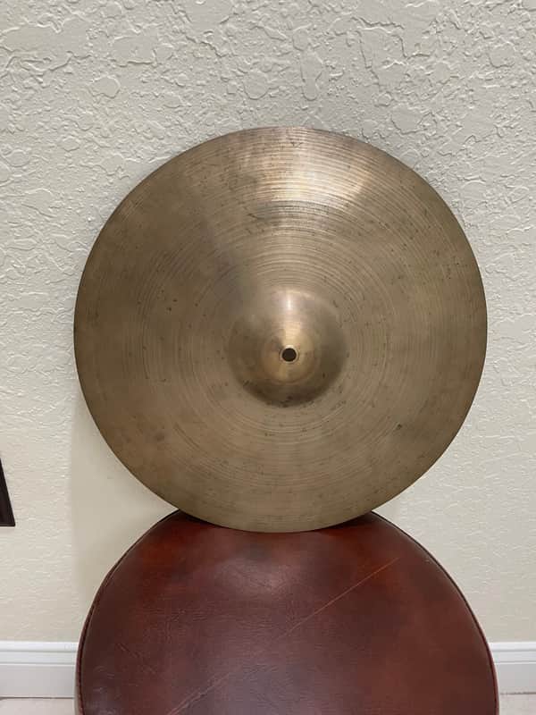 Zildjian 14" hi hat top cymbal vintage image 1