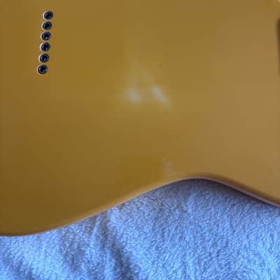 Customized Fender Squire 2015 -graffiti yellow image 4