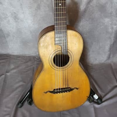 Beautiful 1920s Vogtland Parlor Guitar – One-Piece Maple Back image 5