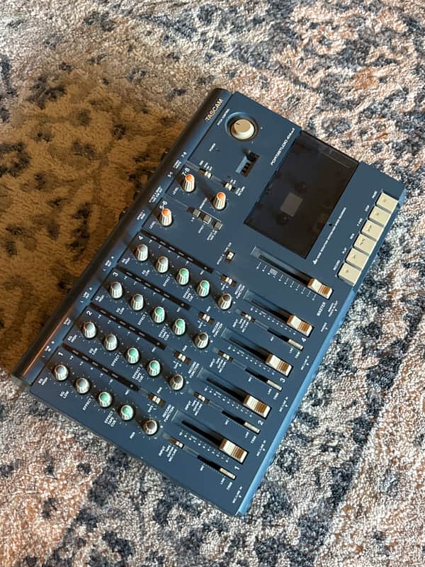 TASCAM Portastudio 414 MKII 4-Track Cassette Recorder 1990s - Blue image 1