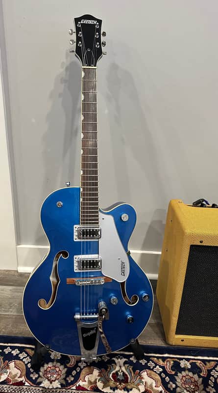 2016 Gretsch G5420T Electromatic Hollow Body Single Cutaway with Bigsby 2017 - Present Fairlane Blue image 1