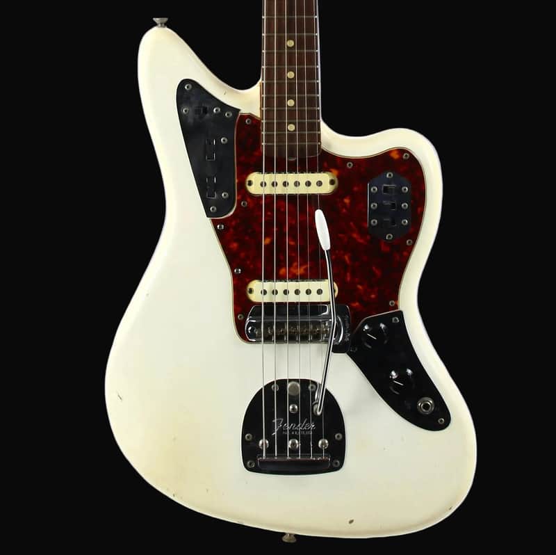 1962 Fender Jaguar Factory Custom Color OLYMPIC WHITE Pre-CBS w Original Brown Case & Strap