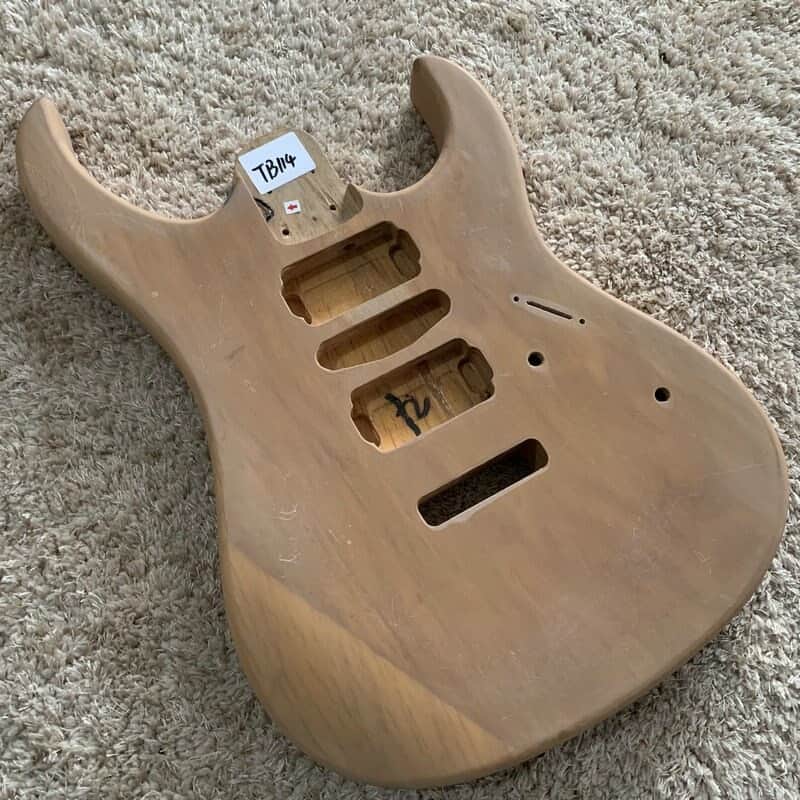 Unfinished Alder Wood Custom Double Cutaway Guitar Body Project image 1