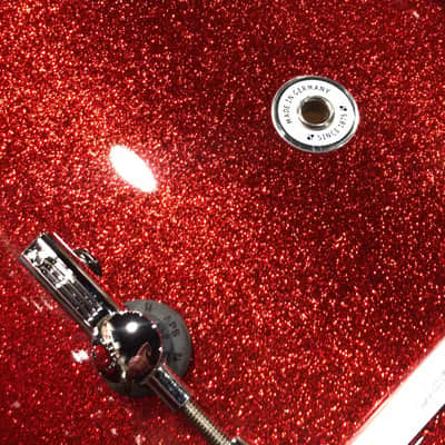 Sonor SQ2 Drum Kit Shell Pack Red Sparkle Lacquer 13/16/24 Vintage Maple Shells, Auth Dealer+Ship image 10