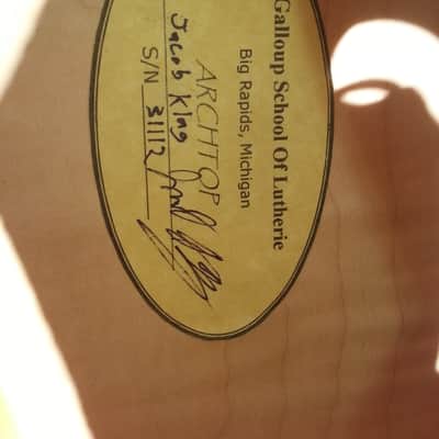 American Handmade Galloup Guitars Archtop Electric Natural Maple (Student) image 6