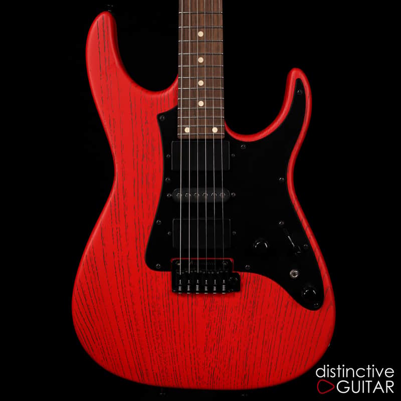 Tom Anderson Guitarworks Guardian Angel Player - Satin Ferrari Red Organic Grain