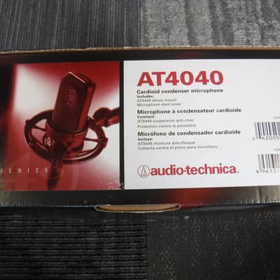 Audio-Technica AT4040 Large Diaphragm Cardioid Condenser Microphone 2010s - Black image 2