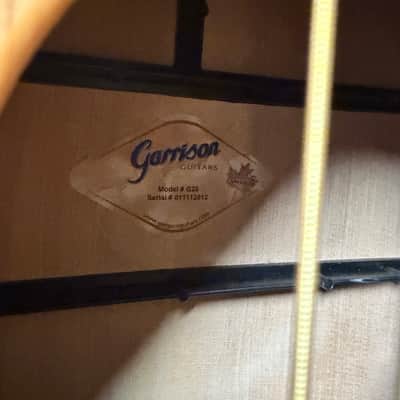 Garrison G 20 Dreadnought Acoustic Canadian Made Maple Sides & Back Cedar Top image 10