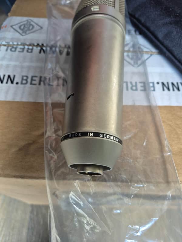 Neumann U 87 Large Diaphragm Multipattern Condenser Microphone 1967 - 1985 - Nickel image 1