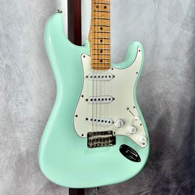 2023 Fender Deluxe Player Stratocaster, Roasted Maple Neck, Surf Green image 5