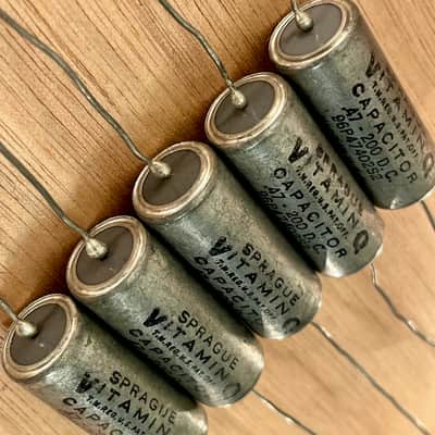 NOS Sprague .22uF 200V Vitamin Q (qty5) For Tube Mic, Hi-Fi , Tube Amp, Mic Pre Amps image 3