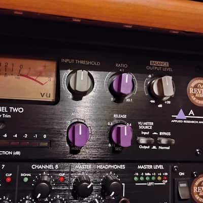 Revive Audio Modified ART Pro VLA II Two Channel Vactrol/Tube Leveling Amplifier 2010s - Black image 3