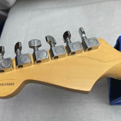 Fender American Standard Stratocaster Guitar with Lace Sensor pickups + Case 2005 - Buttercream or Honey Blonde or Yellow White / Maple neck image 16