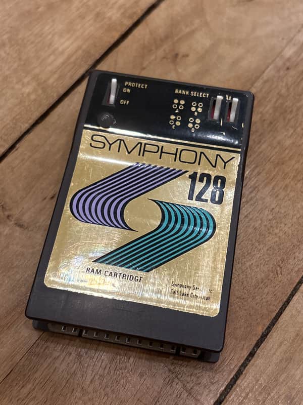 Symphony Series Inc Symphony 128 RAM Cartridge 1988 - Black image 1