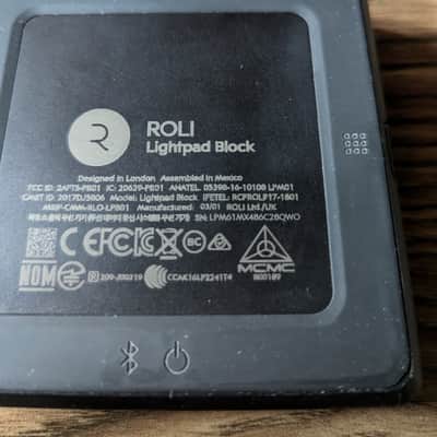 ROLI Lightpad Block Bluetooth MIDI Control Surface 2010s - Black image 3