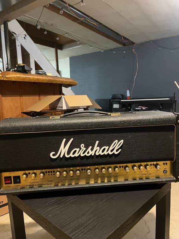 Marshall 6100 30th Anniversary Series 3-Channel 100-Watt Guitar Amp Head 1992 - 1997 - Black image 1