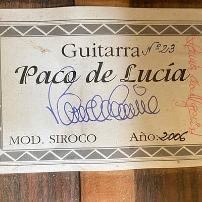 Paco Delucia Flamenco Project Guitar Almoraima 2006 - lacquer image 14