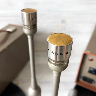 1969 Matched Pair Of AKG C28/C30A Nuvistor Tube Mics w/AKG CK28 Capsule & AKG N12 PSU image 9