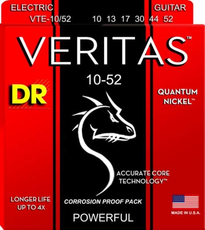DR VTE-10 Veritas Quantum Nickel Guitar Strings, .010-.046 image 1