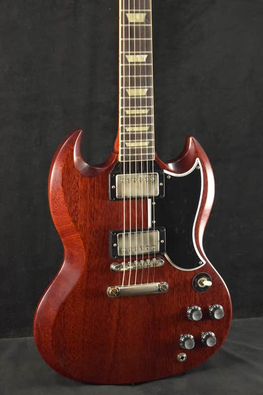 Gibson Custom 1961 Les Paul SG Standard Reissue Stop Bar VOS Cherry Red image 1