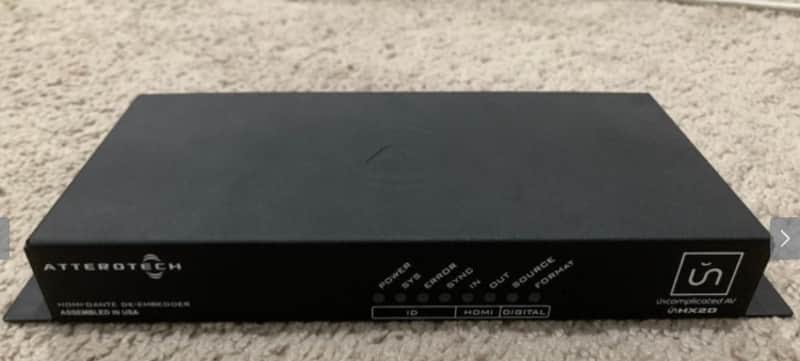 Atterotech unHX2D 2020 Black (HDMI to Dante) image 1
