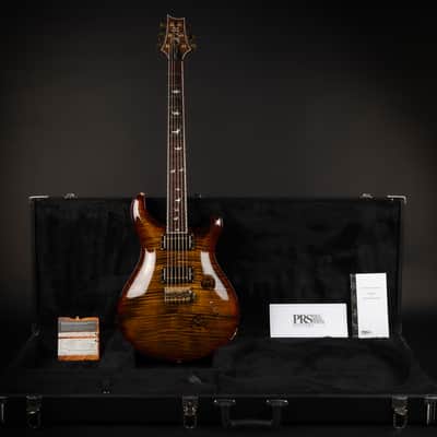 2015 PRS 30th Anniversary Wood Library Custom 24 Flame 10-Top - Black Gold | USA Core Solid Rosewood Neck Gold Hardware Kloppmann HB57 Pickups | CoA OHSC image 1