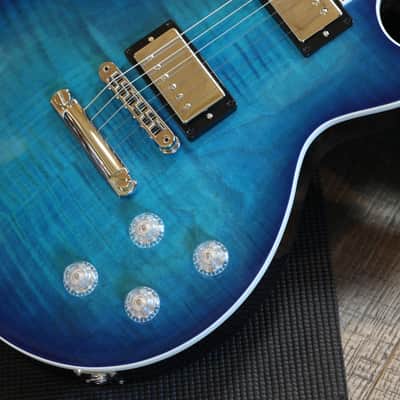 2024 Gibson Les Paul Modern Electric Guitar Figured Cobalt Burst + OHSC image 7