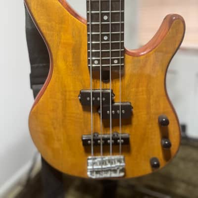 Yamaha TRBX174EW Mango Wood 4-String Bass (Natural) + Gator TSA ATA Molded Case image 3