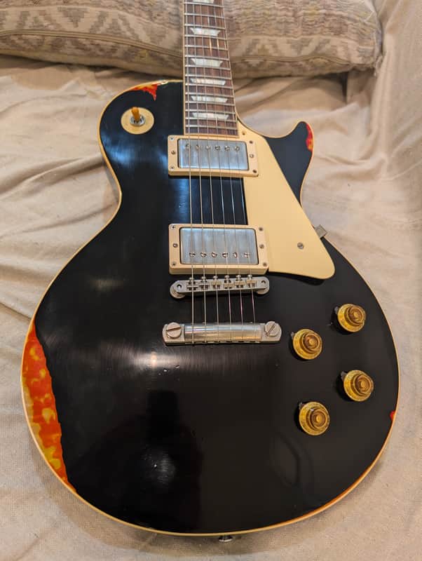 Gibson Custom Shop Les Paul Standard Painted Over 2017 - Ebony over Cherry Sunburst 1 of 50 image 1