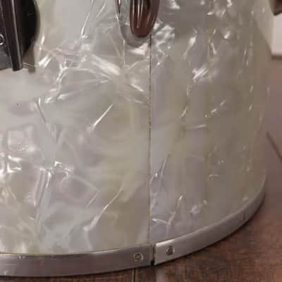 Slingerland 9x13" Concert Rack Tom Drum White Marine Pearl Vintage 1970's #2 image 5