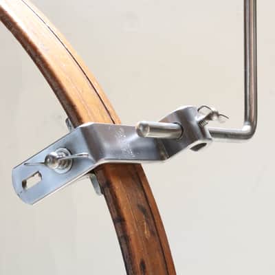 Slingerland 15" Nickel Plated L-Arm Cymbal Holder for Radio King Drum Set - 1930s / INSPECTED & TESTED image 4