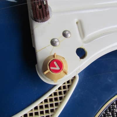 Wandre Davoli Tri Lam 1960's Era Made In Italy Wandre Tr-Lam Cool Wacky Artistic Blue Italian Guitar image 11