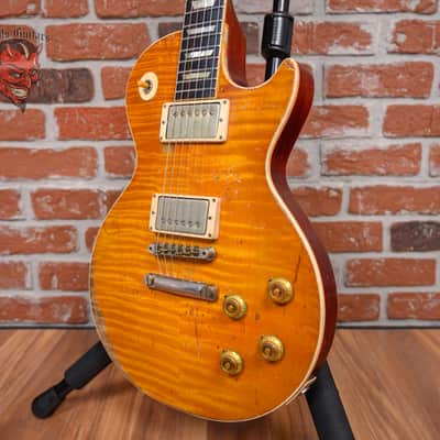 Gibson Custom Shop Les Paul Standard w/Brazilian Rosewood Fingerboard Tom Doyle "Time Machine" Lemon Burst Flame Maple Top 2017 w/OHSC image 12