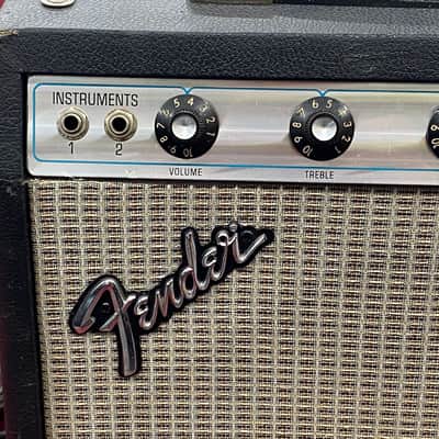 Fender Champ Tube Guitar Combo Amp 1976 - Silverface with Cover image 3