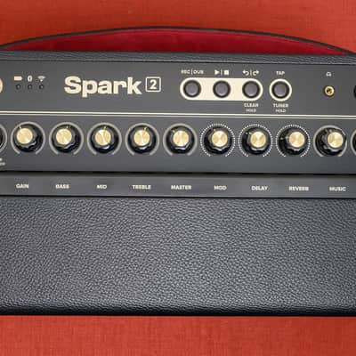 Positive Grid Spark 2 50-Watt Practice Amp (Black) Bundle w/ControlX Pedal, Battery and Carry Bag image 3