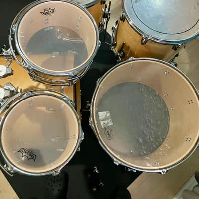 Ludwig USA Classic Vintage 1980's 6 PC Drum Set Kit 18 inch Floor Tom Natural Gloss image 3